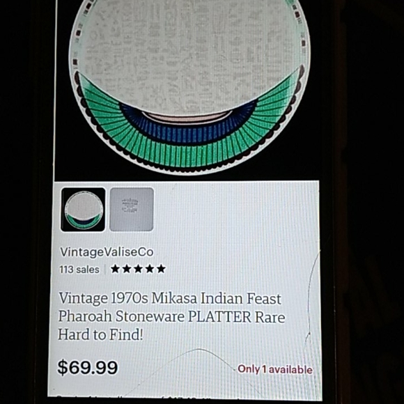 Indian Feast Mikasa RETIRED EUC Dinner Plate - Picture 8 of 11